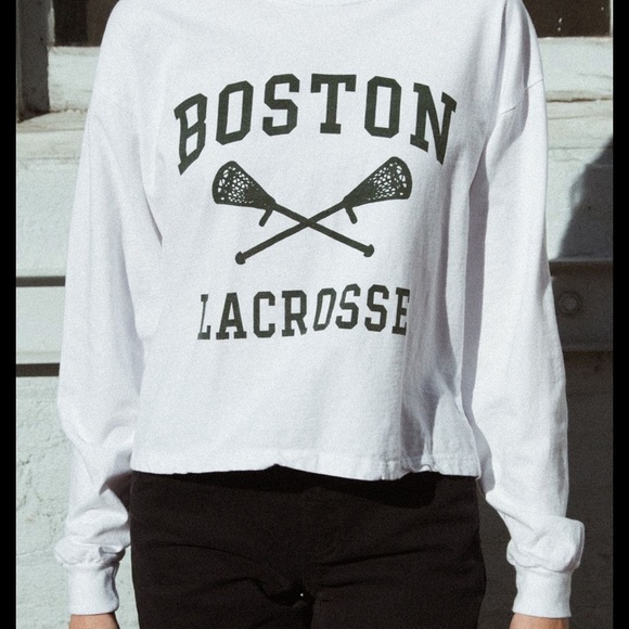 Brandy Melville Tops - Brandy Melville Boston lacrosse long sleeve